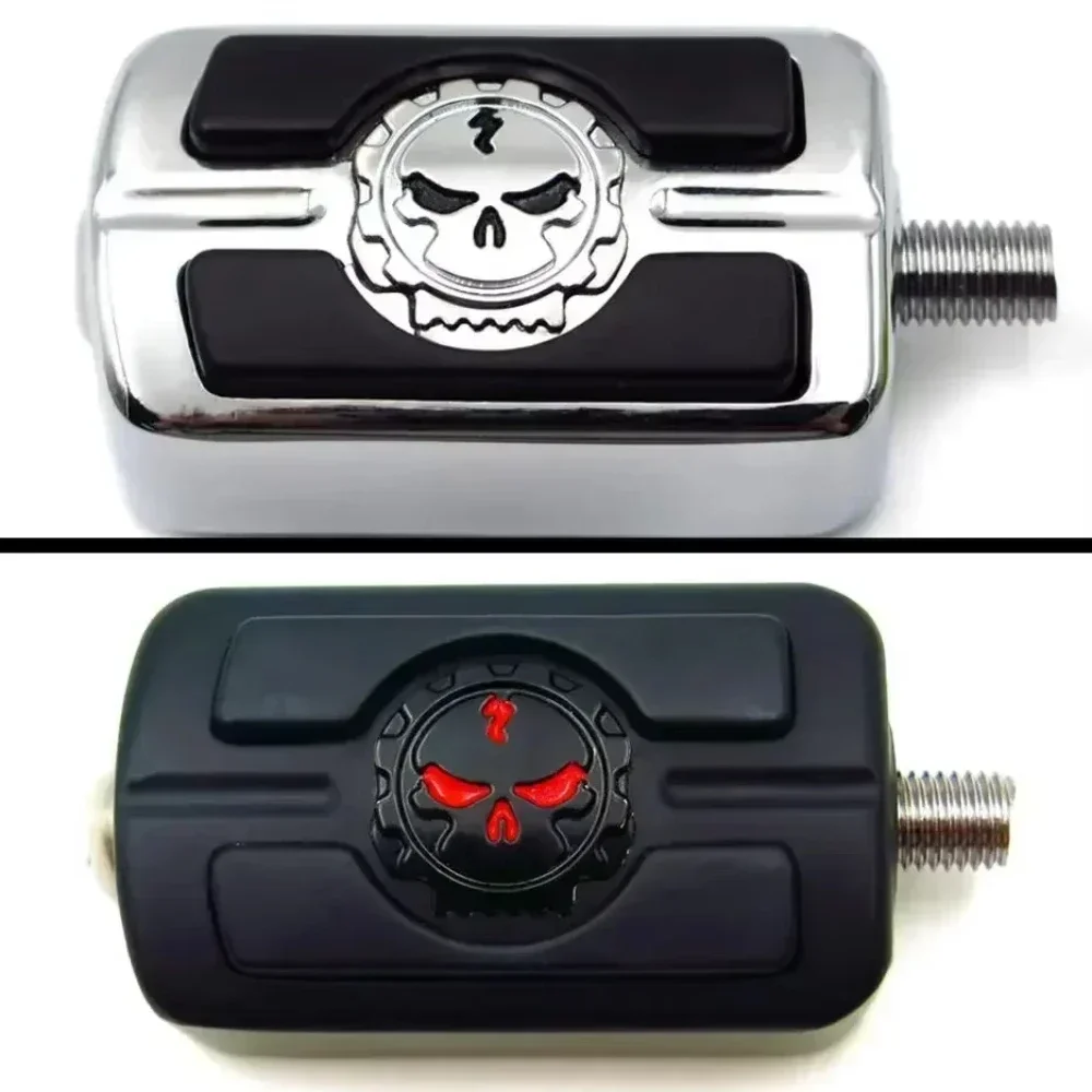 Abu Garcia Reel Revo - Pedaleira para motocicleta Willie Skull Shifter,
