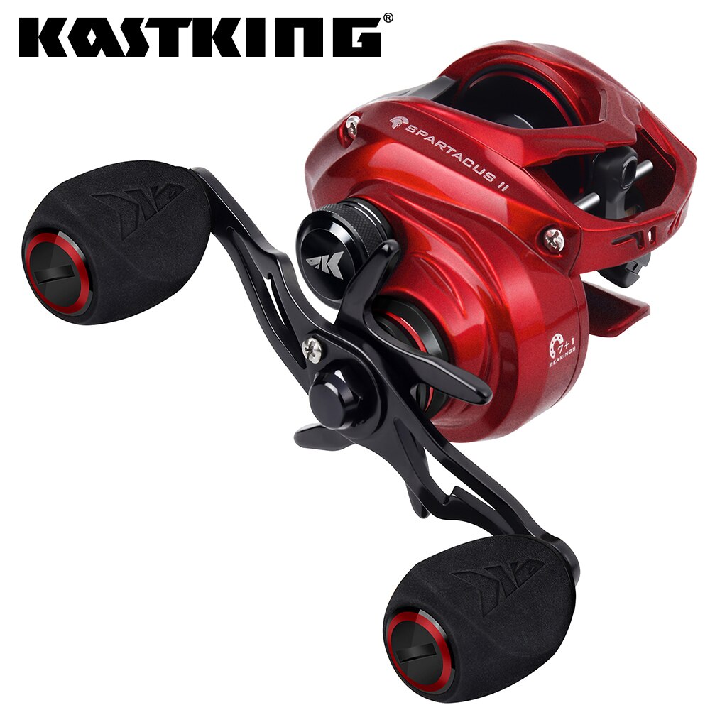 Kastking Reel Zephyr - KastKing Spartacus II Cor Vermelha Baitcasting