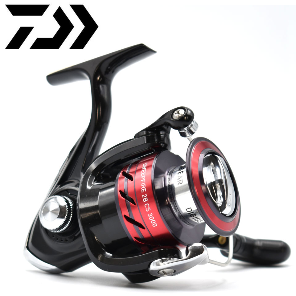 Shimano Reel Sienna - Carretel de pesca giratório Daiwa-SWEEPFIRE CS,