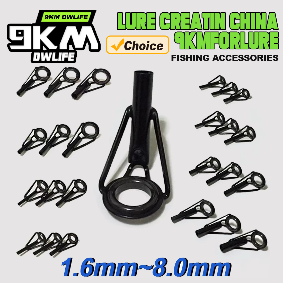 Fishing Rod Tip Replacement - Kit de reparo de guias de