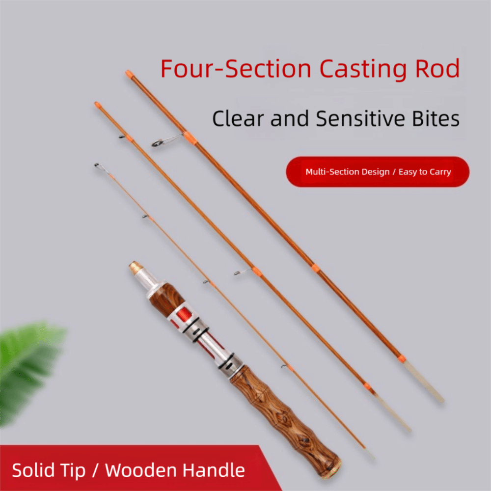 Alta qualidade 4 seções fiação - Fishing Rod Carbon Fiber avaliação e preço