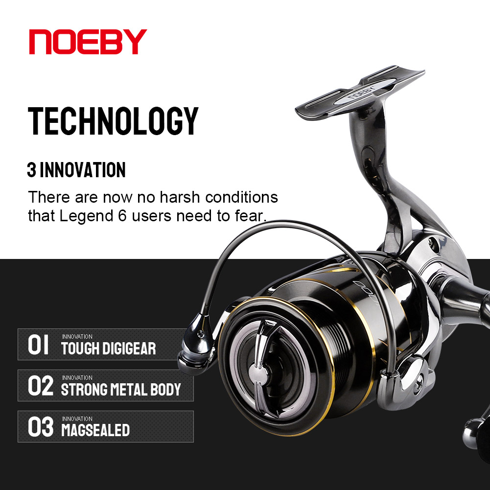 Noeby-Long Cast Spinning Fishi - Daiwa Reel Bg avaliação e preço