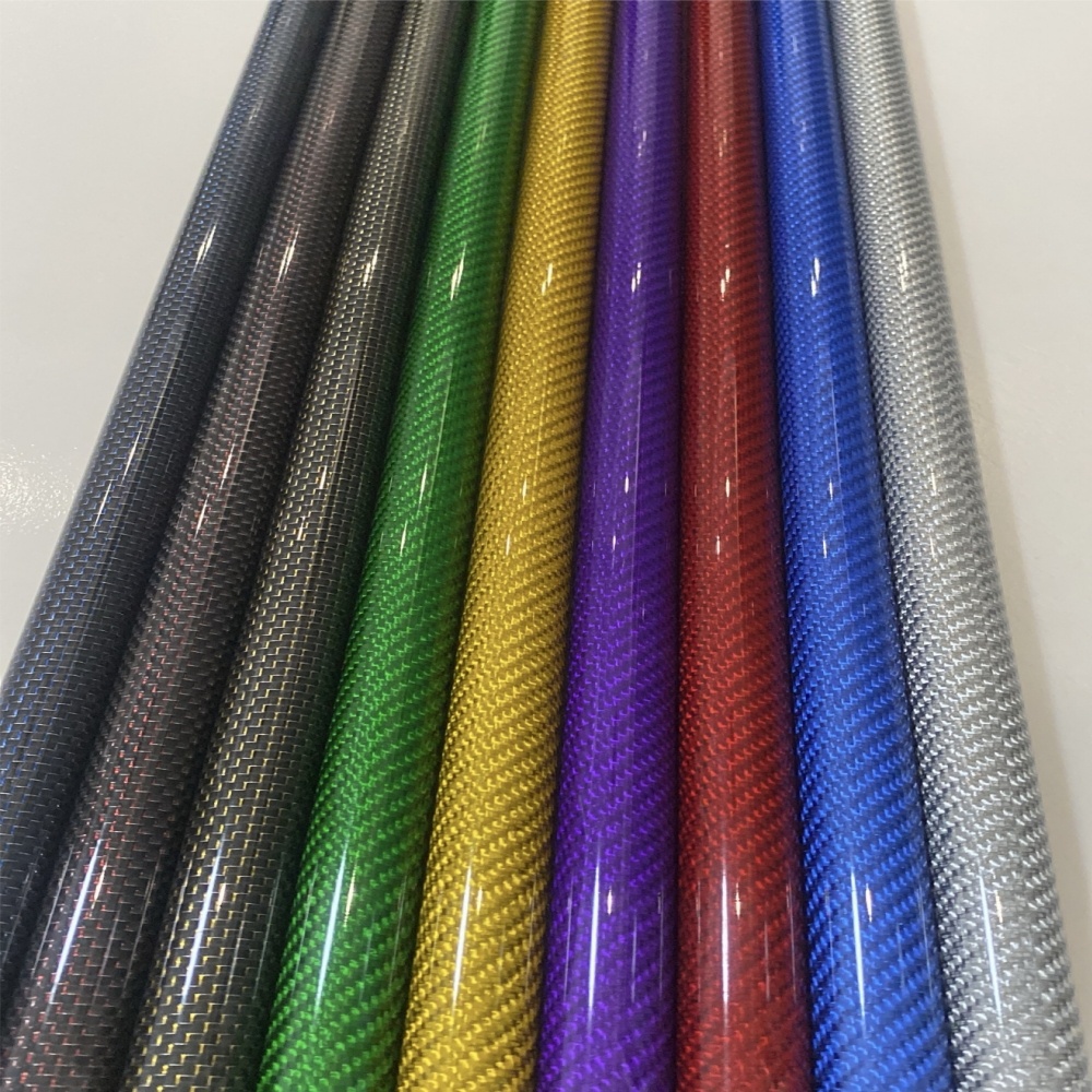 Tubo de fibra de carbono color - Fishing Rod Carbon Fiber avaliação e preço