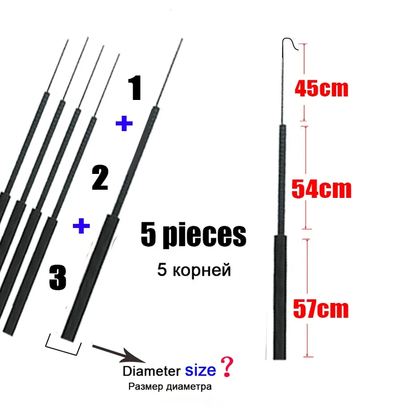 4.1mm-6.4mm 5 peças ponta da v - Fishing Rod Tip Replacement avaliação e preço