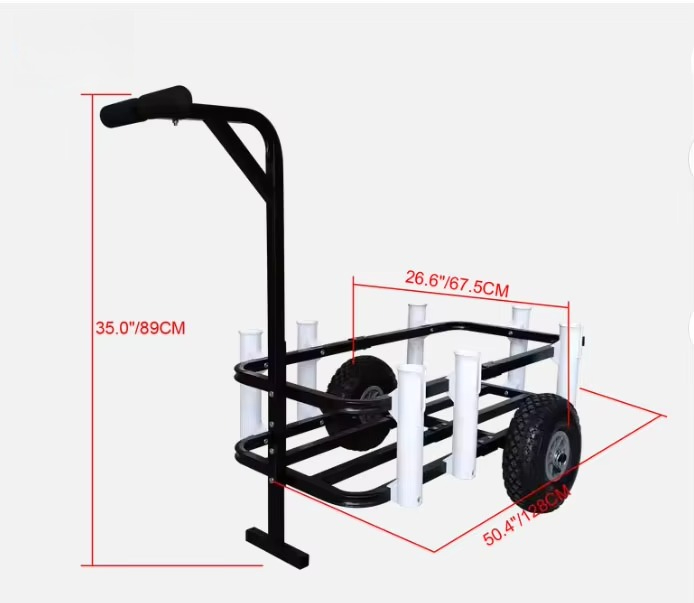 Carrinho Dobrável para Praia e - Fishing Rod Holder avaliação e preço