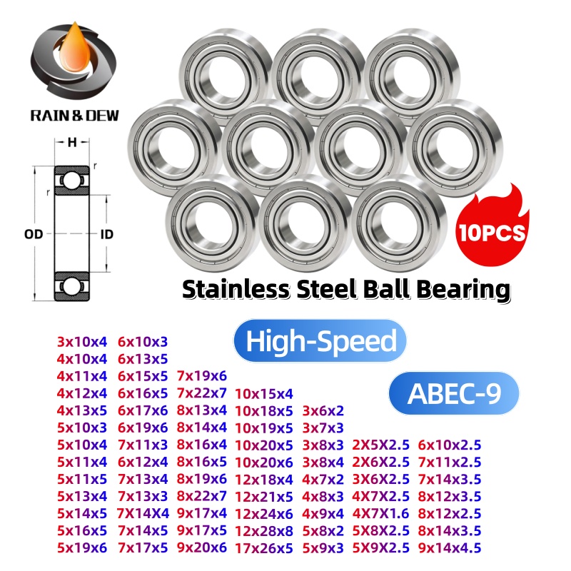 10PCS Rolamentos de Esferas de - Abu Garcia Reel Revo avaliação e preço