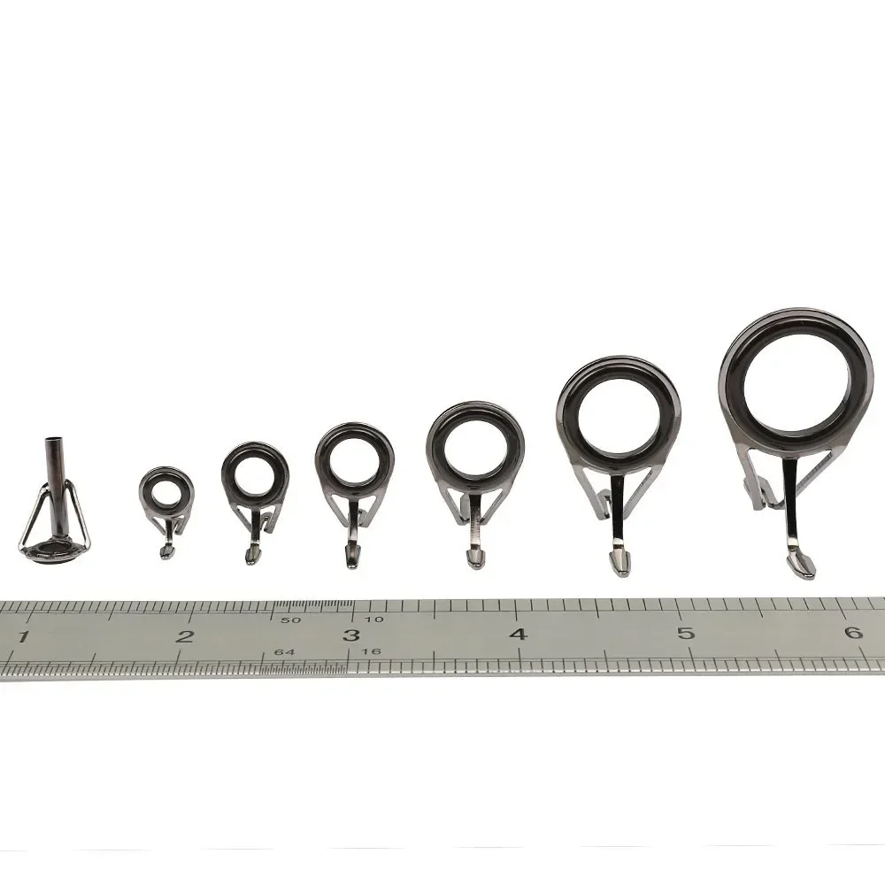 7 pçs/set equipamento de pesca - Fishing Rod Guide Replacement avaliação e preço