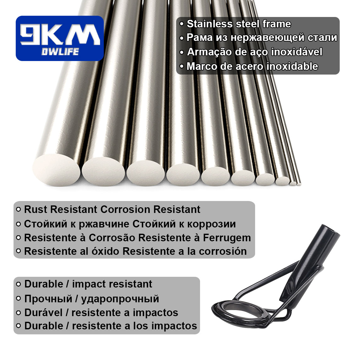 Kit de reparo de guias de pont - Fishing Rod Tip Replacement avaliação e preço