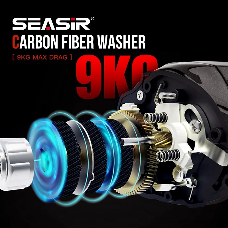SEASIR Cast X2 Baitcasting Ree - Kastking Reel Zephyr avaliação e preço